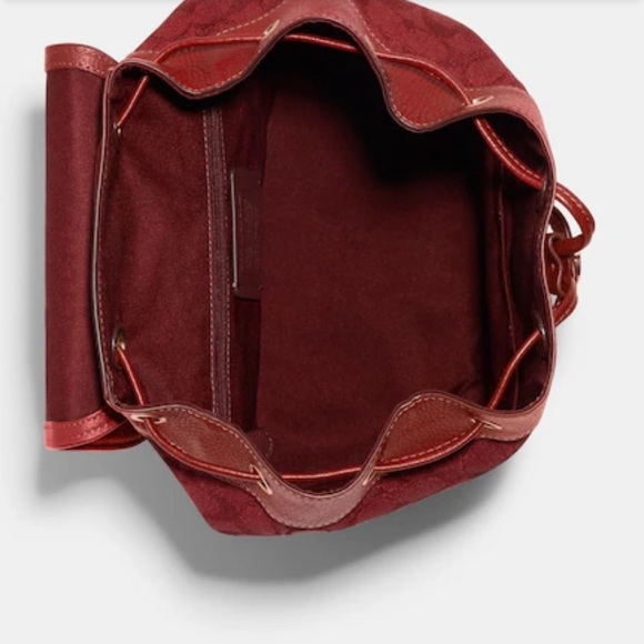 NWT COACH Dempsey Backpack with COACH patch and varsity stripe - Picture 3 of 6